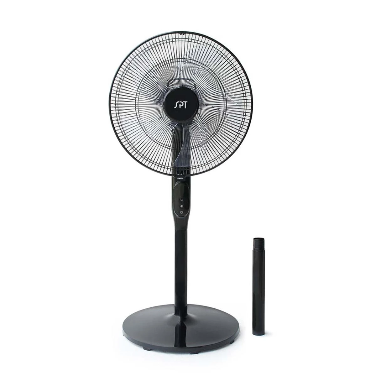 Sunpentown 16in DC-Motor Energy Saving Stand Fan With Remote And Timer - Piano Black 4 Sunpentown 16in DC-Motor Energy Saving Stand Fan With Remote And Timer - Piano Black - Image 2