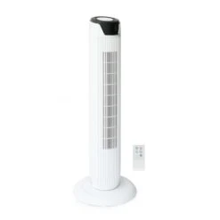 Sunpentown 36in Tower Fan With Remote And Timer In White