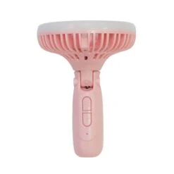 Sunpentown Rechargeable Personal Hand-Held Fan With LED Light - Pink -Hestra Clothing Store sunpentown rechargeable personal hand held fan with led light pink 94