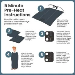 The Kodiak Battery Powered Heating Blanket - Slate Grey -Hestra Clothing Store the kodiak battery powered heating blanket slate grey 89