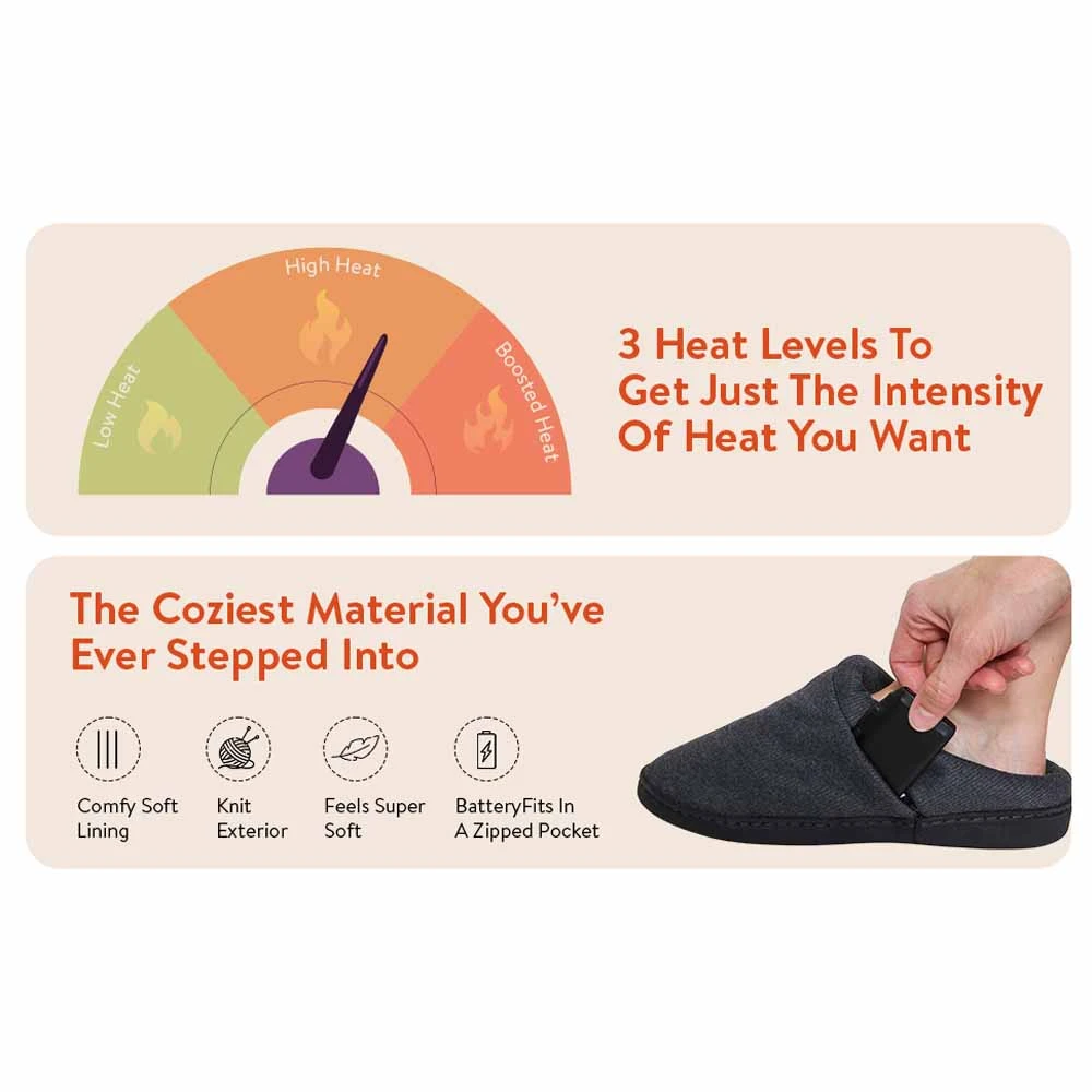 ThermalStep Rechargeable Electric Heated Slippers 8 ThermalStep Rechargeable Electric Heated Slippers - Image 6