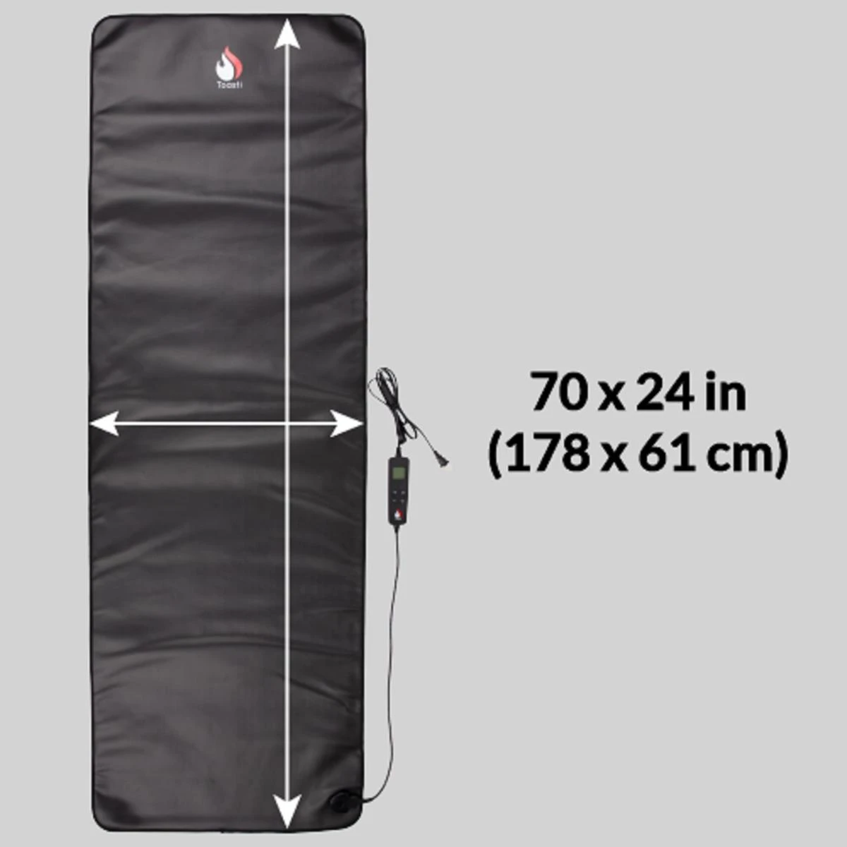 ToastiMat 2nd Generation Heated Yoga Mat - Black 6 ToastiMat 2nd Generation Heated Yoga Mat - Black - Image 4