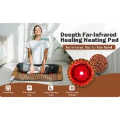 UTK 8 Photon Far Infrared Heating Pads With Full Tourmaline Beads For Back Pain Relief 21 X 31 -Hestra Clothing Store utk 8 photon far infrared heating pads with full tourmaline beads for back pain relief 21 x 31 54