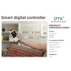 UTK 8 Photon Far Infrared Heating Pads With Full Tourmaline Beads For Back Pain Relief 21 X 31 -Hestra Clothing Store utk 8 photon far infrared heating pads with full tourmaline beads for back pain relief 21 x 31 55