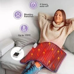 UTK Amethyst Far Infrared Heating Pad For Back Pain Relief 21 X 31 -Hestra Clothing Store utk amethyst far infrared heating pad for back pain relief 21 x 31 64