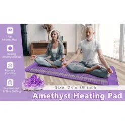 UTK Amethyst Far Infrared Heating Pad For Back Pain Relief 24 X 59 -Hestra Clothing Store utk amethyst far infrared heating pad for back pain relief 24 x 59 67