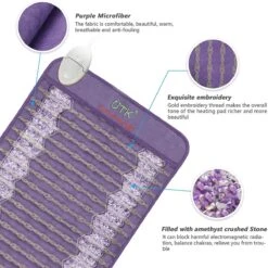UTK Far Infrared Amethyst Healing Stone Heating Pad For Back Pain Relief -Hestra Clothing Store utk far infrared amethyst healing stone heating pad for back pain relief 57