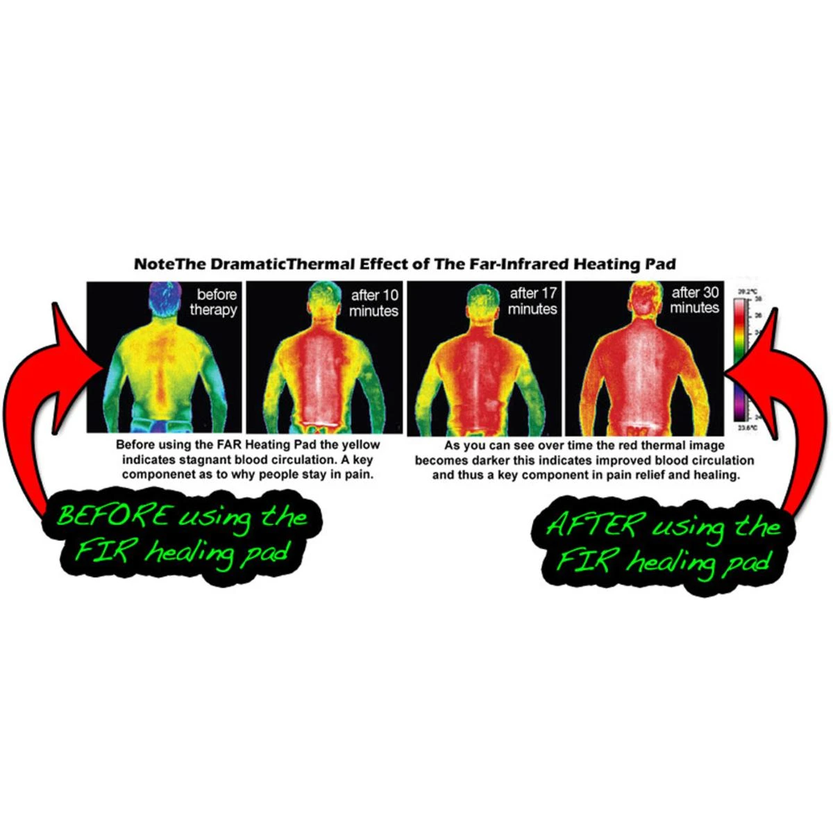 UTK Far Infrared Heating Pad - Natural Jade Heating Pad For Neck & Shoulder 21.5inx23.5in 8 UTK Far Infrared Heating Pad - Natural Jade Heating Pad For Neck & Shoulder 21.5inx23.5in - Image 6