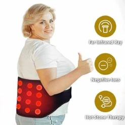 UTK Far Infrared Heating Pad With Natural Gemstone For Lower Back Pain Relief -Hestra Clothing Store utk far infrared heating pad with natural gemstone for lower back pain relief 46