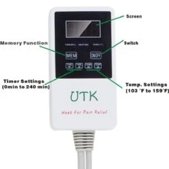 UTK Far Infrared Natural Jade And Tourmaline Heating Pad - Small Pro 23.5inx16in -Hestra Clothing Store utk far infrared natural jade and tourmaline heating pad small pro 23 5 x16 107