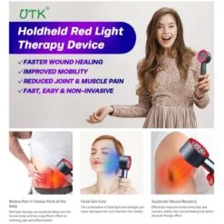 UTK High Power 24 LED Red Light Therapy Device With 470/660/850/940nm Wavelength -Hestra Clothing Store utk high power 24 led red light therapy device with 470 660 850 940nm wavelength 136