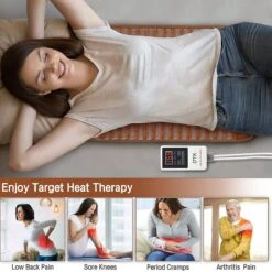 UTK Infrared Heating Pad For Pain Relief With Photon And Full Tourmaline Beads - Brown -Hestra Clothing Store utk infrared heating pad for pain relief with photon and full tourmaline beads brown 109