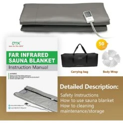 UTK Infrared Sauna Blanket - Full-Size Body Blanket 71inx71in -Hestra Clothing Store utk infrared sauna blanket full size body blanket 71 x71 59