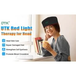 UTK LED Red Light Therapy Device For Head - Scalp Care And Hair Protection Cap -Hestra Clothing Store utk led red light therapy device for head scalp care and hair protection cap 136