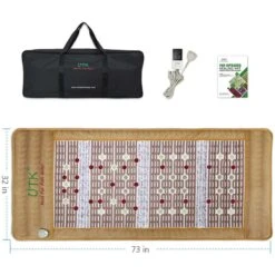 UTK Photon Far Infrared Heating Mat For Relief, Amethyst And Tourmaline - 73in X 32in -Hestra Clothing Store utk photon far infrared heating mat for relief amethyst and tourmaline 73 x 32 22