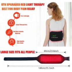 UTK Red Light Therapy Belt For Body Pain Relief 4 In 1 Flexible Wearable Device -Hestra Clothing Store utk red light therapy belt for body pain relief 4 in 1 flexible wearable device 89