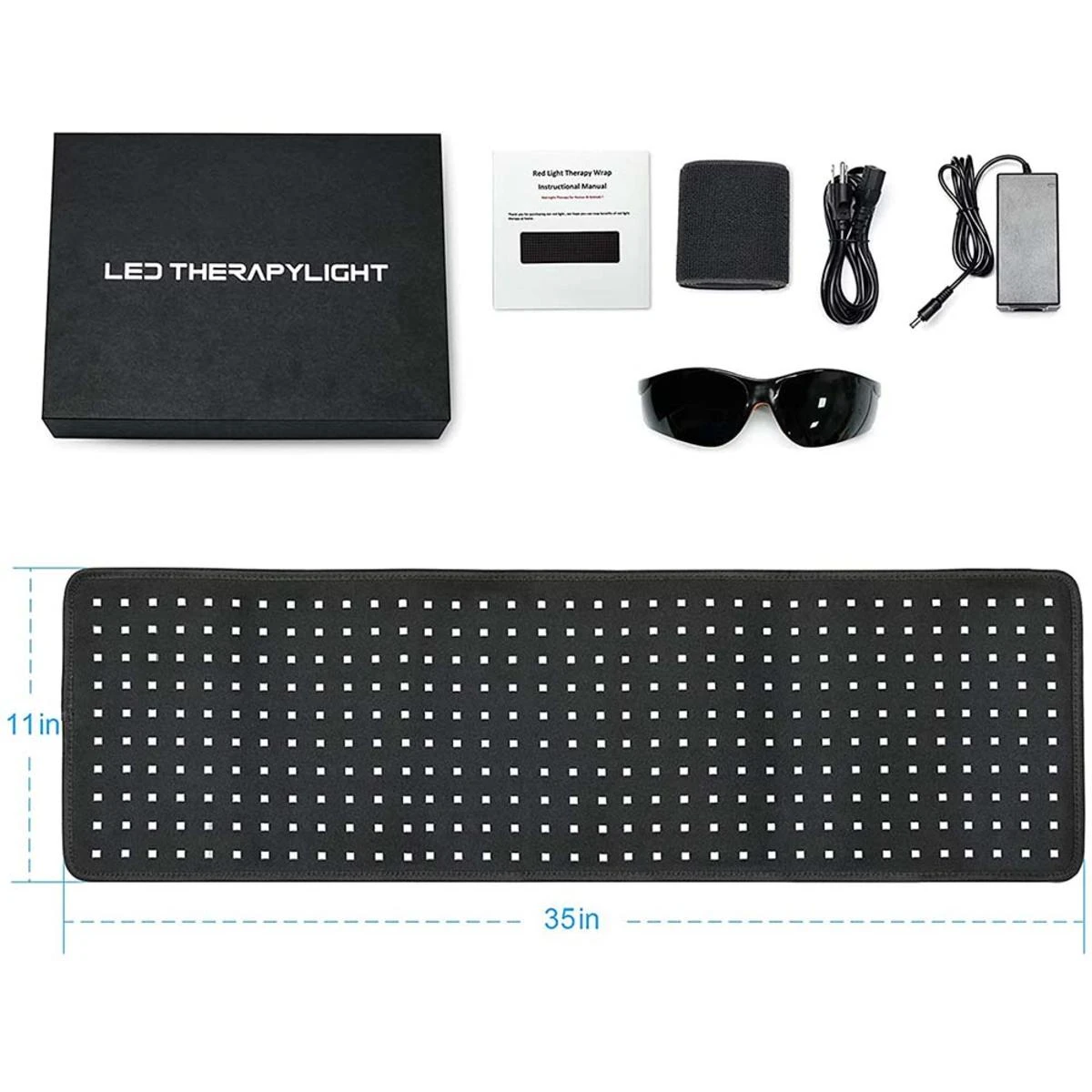 UTK Red Light Therapy Wearable Wrap For Body Pain Relief Large Pad 35in X 11in 8 UTK Red Light Therapy Wearable Wrap For Body Pain Relief Large Pad 35in X 11in - Image 6