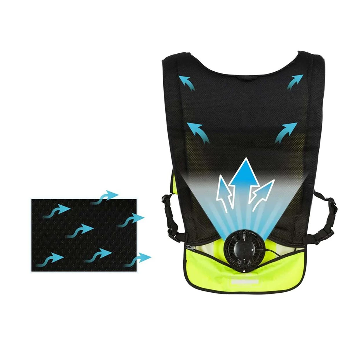 Venture Heat Unisex WindTech Pro 3 Speed Wearable Cooling Fan Vest With 3.7V Battery 6 Venture Heat Unisex WindTech Pro 3 Speed Wearable Cooling Fan Vest With 3.7V Battery - Image 4