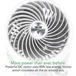 Vornado 133DC Energy Smart Compact Air Circulator Fan With Variable Speed Control - White -Hestra Clothing Store vornado 133dc energy smart compact air circulator fan with variable speed control white 97