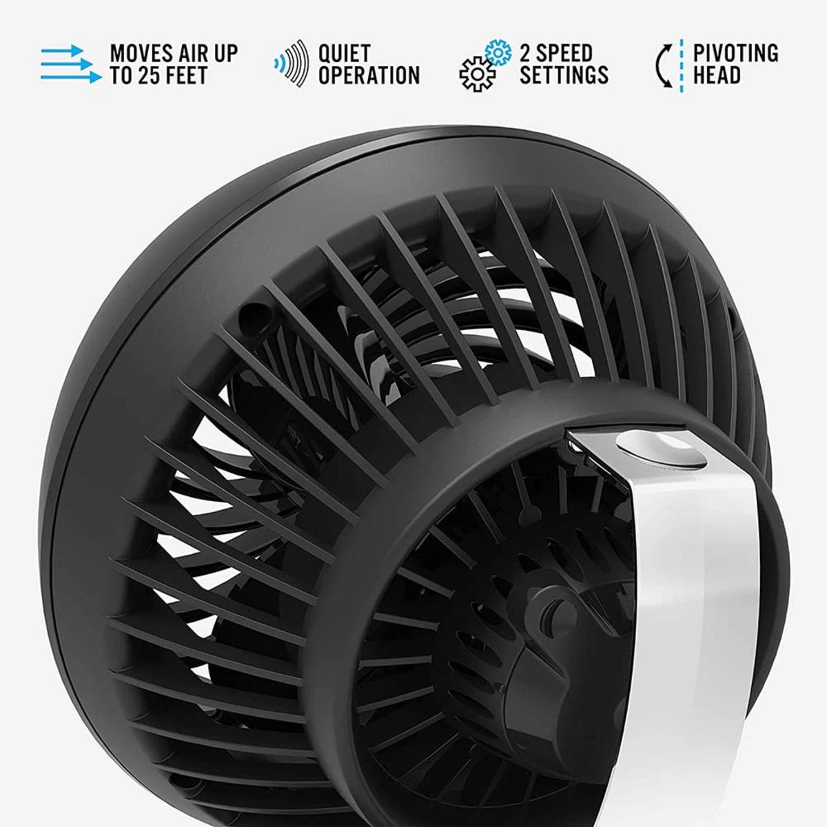 Vornado 160 Personal Air Circulator Fan - Black 4 Vornado 160 Personal Air Circulator Fan - Black - Image 2