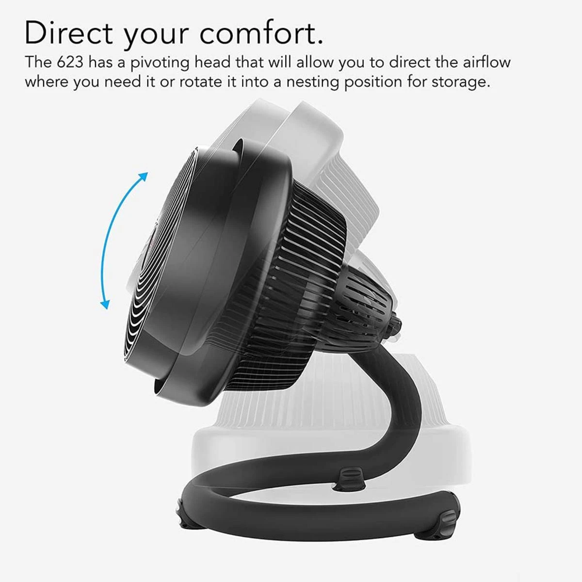 Vornado 623 Mid-Size Whole Room Air Circulator Fan - Black 7 Vornado 623 Mid-Size Whole Room Air Circulator Fan - Black - Image 5