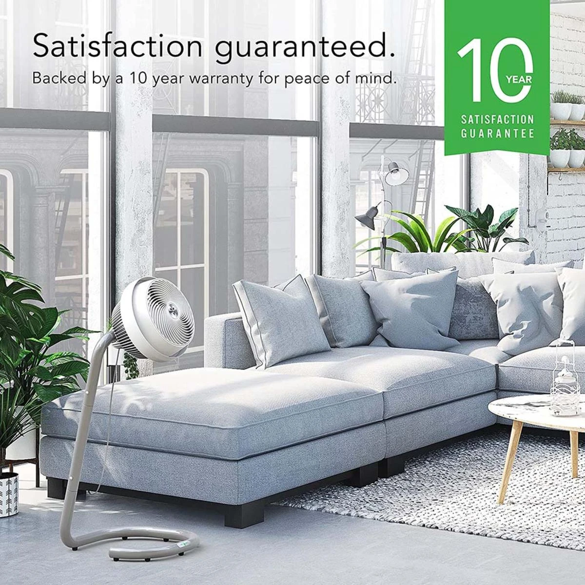 Vornado 693DC Polar Energy Smart Mid-Size Air Circulator Fan With Variable Speed Control And Adjustable Height - White 8 Vornado 693DC Polar Energy Smart Mid-Size Air Circulator Fan With Variable Speed Control And Adjustable Height - White - Image 6