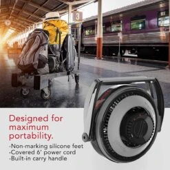 Vornado Expand6 Small Travel Air Circulator Fan With Collapsible Body, Built-in Carry Handle, Integrated Cord Storage, Multi-Directional Airflow - Black/Gray -Hestra Clothing Store vornado expand6 small travel air circulator fan with collapsible body built in carry handle integrated cord storage multi directional airflow black gray 103