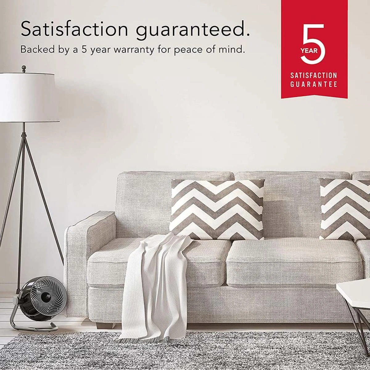 Vornado Pivot6 Whole Room Air Circulator Fan With 4 Speeds, Remote Control, Rotating Axis - Black 8 Vornado Pivot6 Whole Room Air Circulator Fan With 4 Speeds, Remote Control, Rotating Axis - Black - Image 6