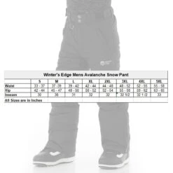 Winters Edge Mens Avalanche Snow Pants -Hestra Clothing Store winter s edge men s avalanche snow pants 122